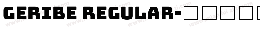 Geribe Regular字体转换